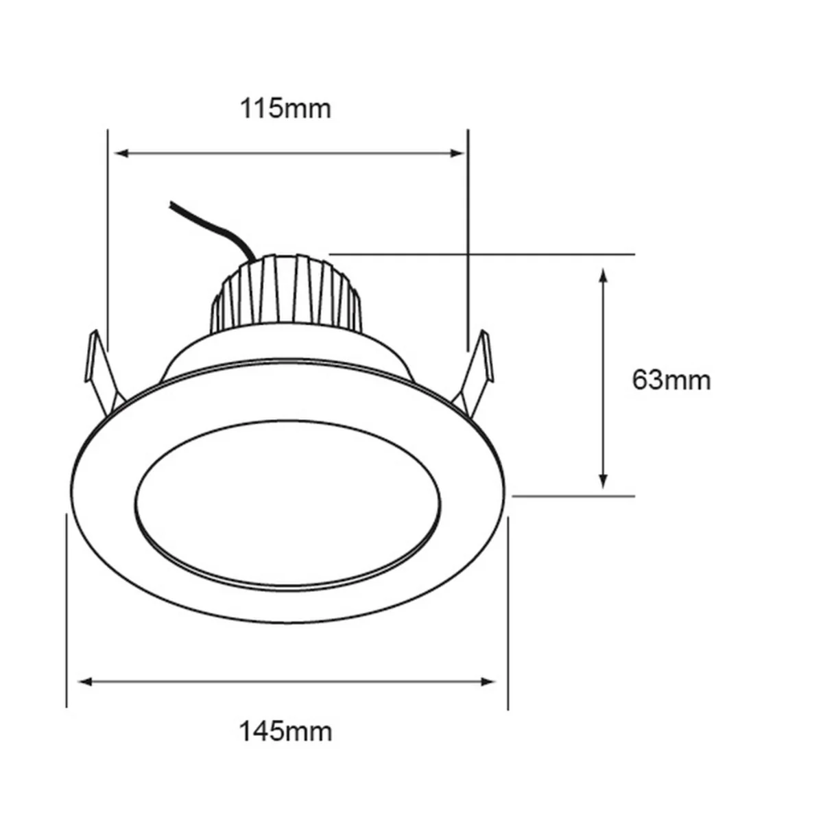 Plafón Empotrable Nova Led Blanco 8W Ed5587 - Image 6