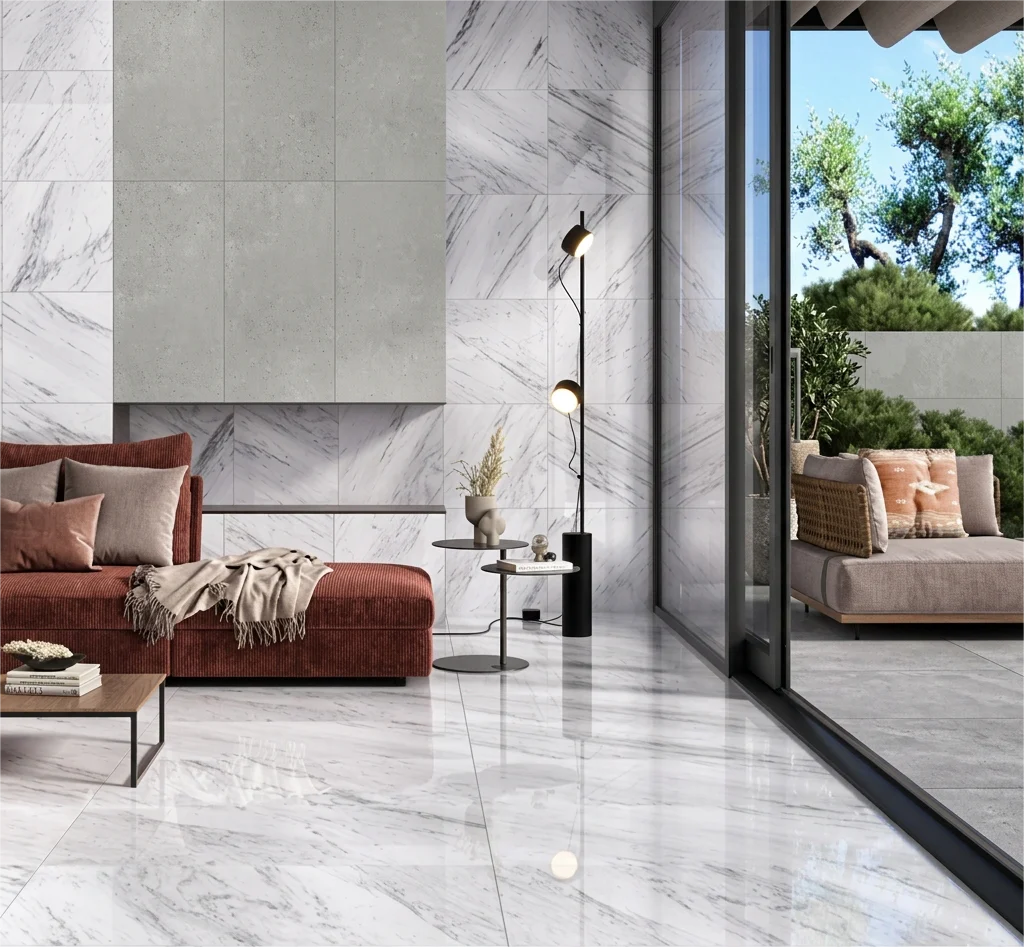 Porcelanico Artica Stone Pulido Blanco Rectificado 59.3x59.3cm 1.41mt Lartica16iv (precio por metro) - Image 2