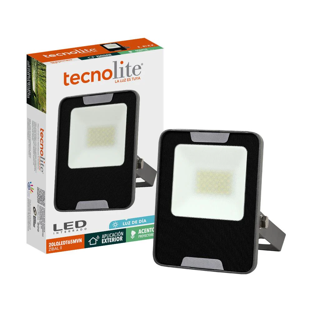 Reflector Led Para Exterior 20 Watts Modelo Zibal Ii Tecnolite Ed6228