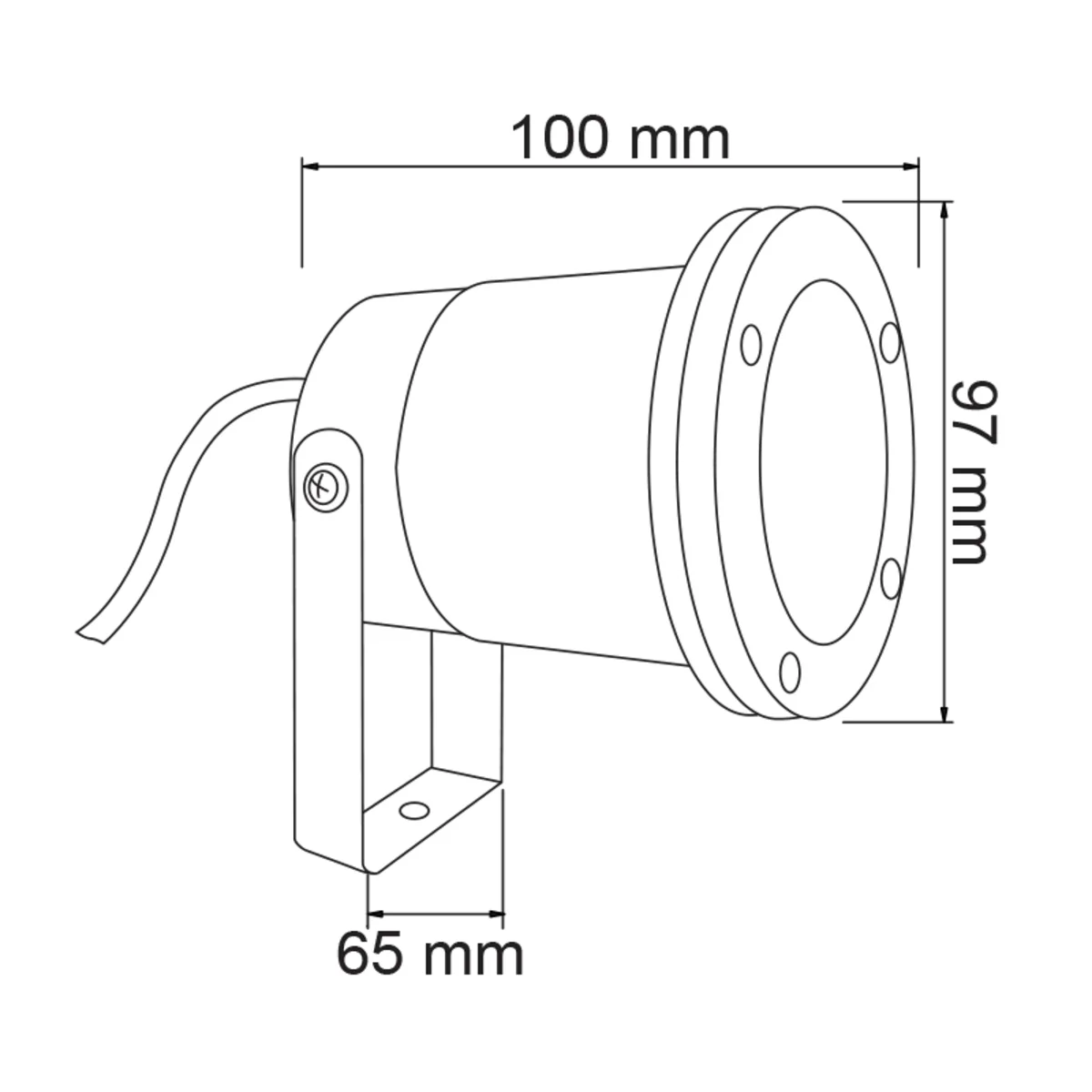 Reflector Sumergible Color Negro 50 Watts H-505/N Tecnolite - Image 8