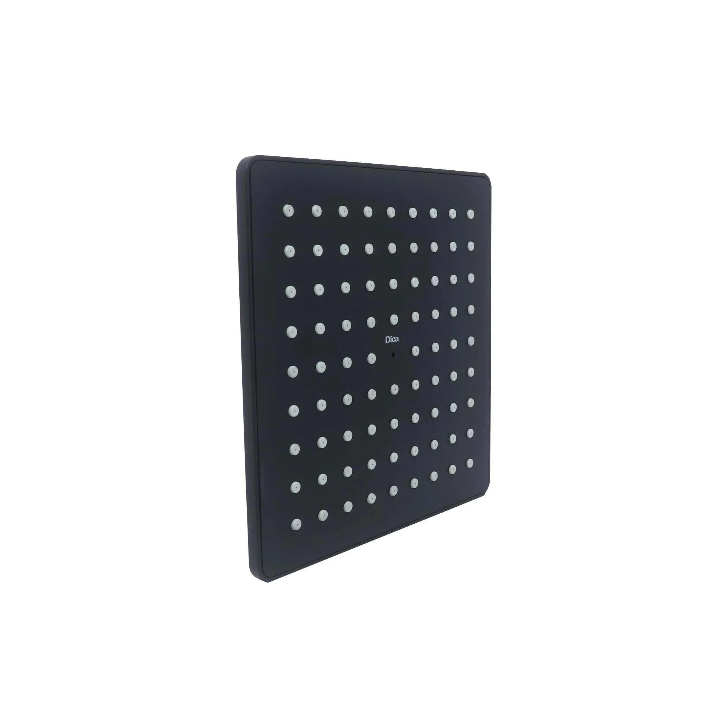 Regadera Ecológica Cuadrada 8 Sin Brazo, Acabado Negro Mate, Modelo 4541Cts.2, Dica