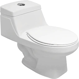 Sanitario One Piece Bellini Cato | Taza Redonda | 4.8 L | Blanco | Con Asiento