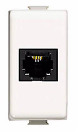 Toma Alpha Para Teléfono Negro Ec9712