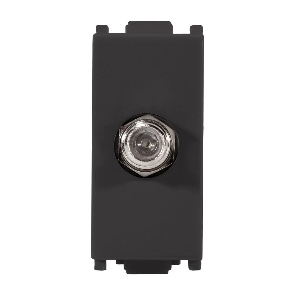 Toma Tv Coaxial Black Alpha Ec9714