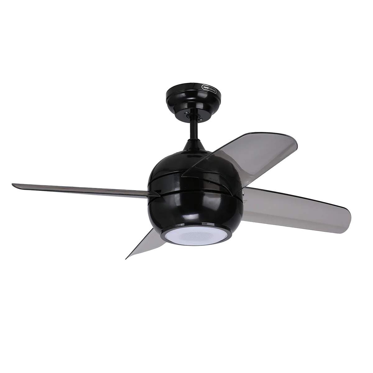 Ventilador De Techo 38Pulg Negro Dubai Sound Con Luz Y Bluetooth Para Interiores Ev1036