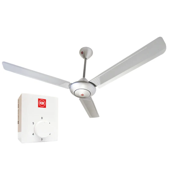 Ventilador De Techo Estevez Kdk 56Pulg Negro Ev1376