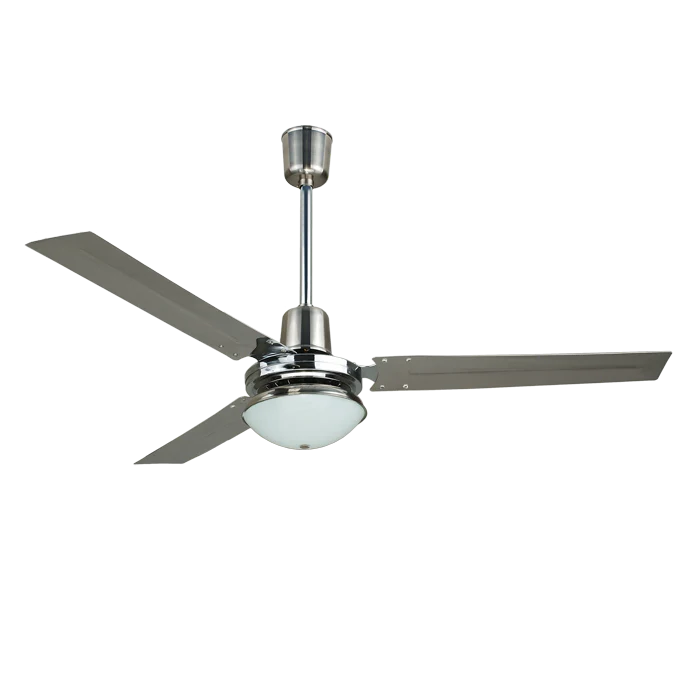 Ventilador De Techo Masterfan Centauro Con Luz 3 Aspas 56Pulg Satinado Ev1108
