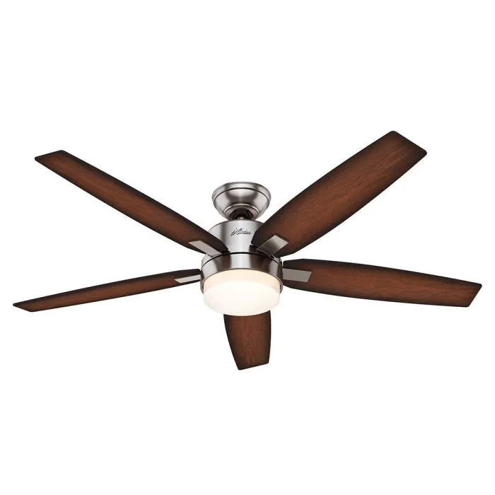 Ventilador Windemere Niquel 54 C/Luz 59039